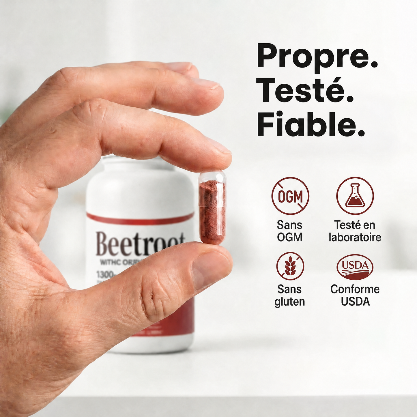 Extrait de Betterave — Soutien Naturel à l'Oxyde Nitrique