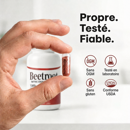 Extrait de Betterave — Soutien Naturel à l'Oxyde Nitrique